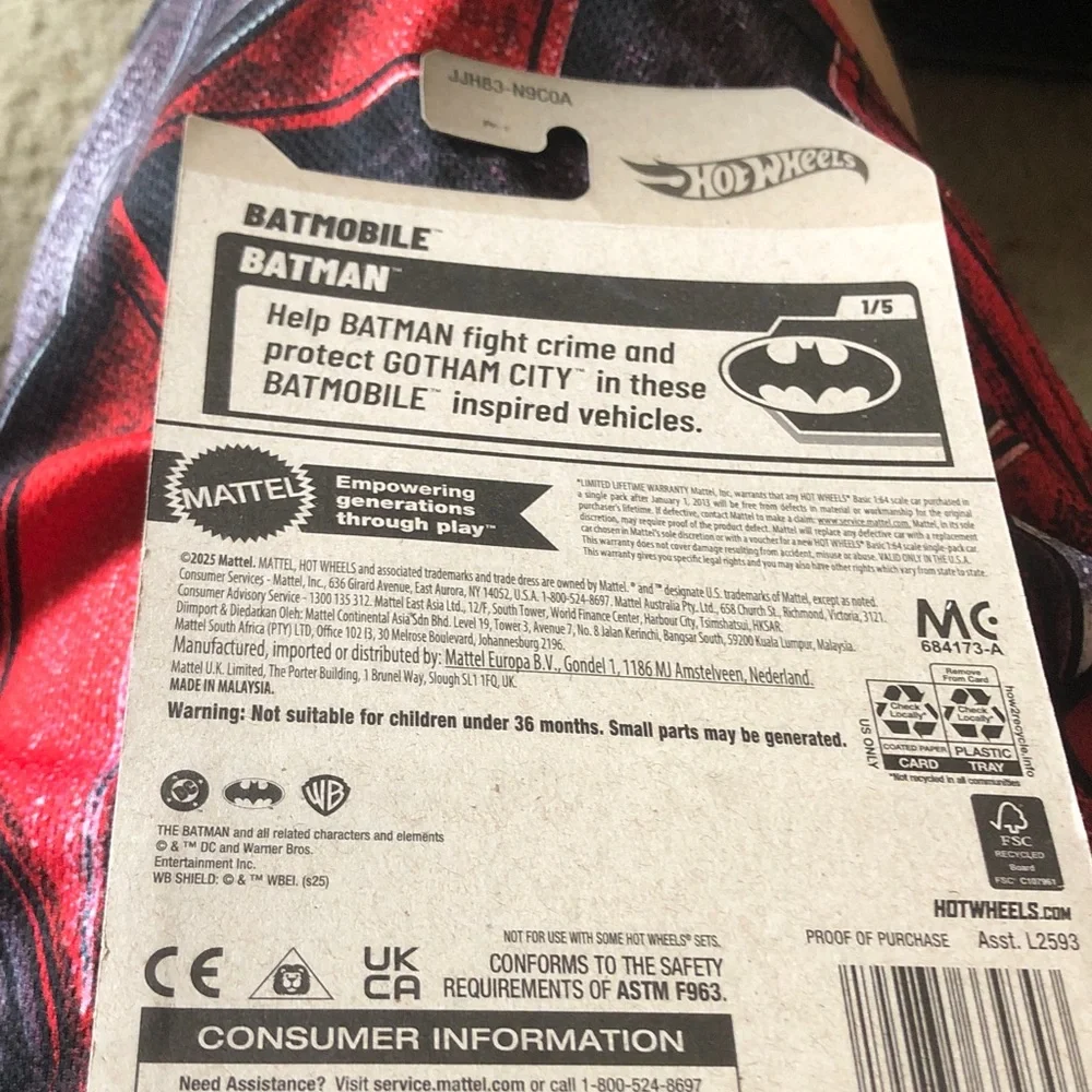 Batman Gray Die-Cast Batmobile